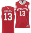 J'Wan Roberts Jersey #13 Houston Cougars NIL College Basketball Lightweight Red