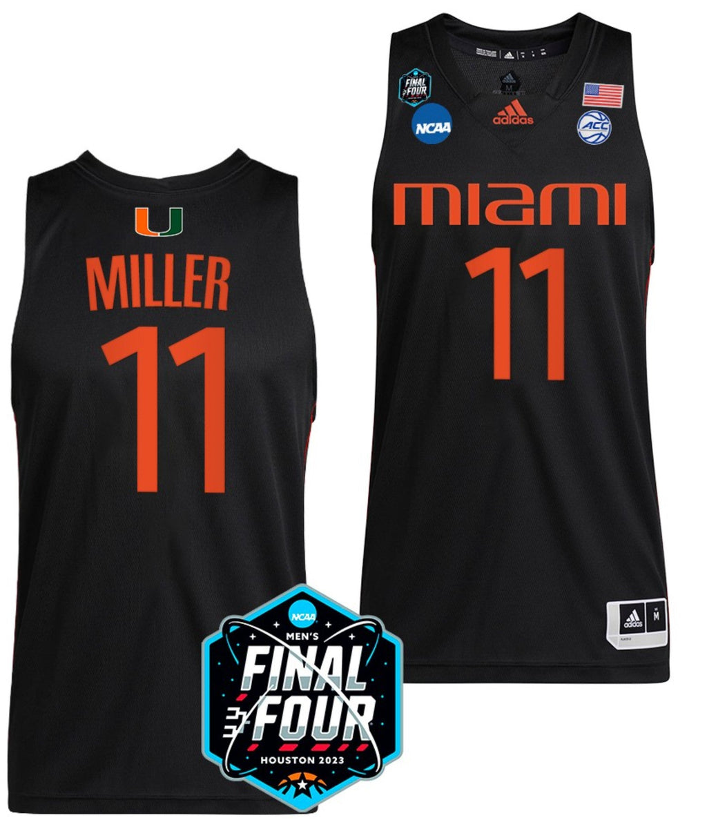 Jordan Miller Jersey Miami Hurricanes 2023 NCAA March Madness White College Basketball #11