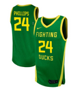 Jamari Phillips Jersey #24 Oregon Ducks NIL Basketball Green