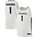 Jayden Gardner Jersey #1 Virginia Cavaliers College Basketball Stitched White