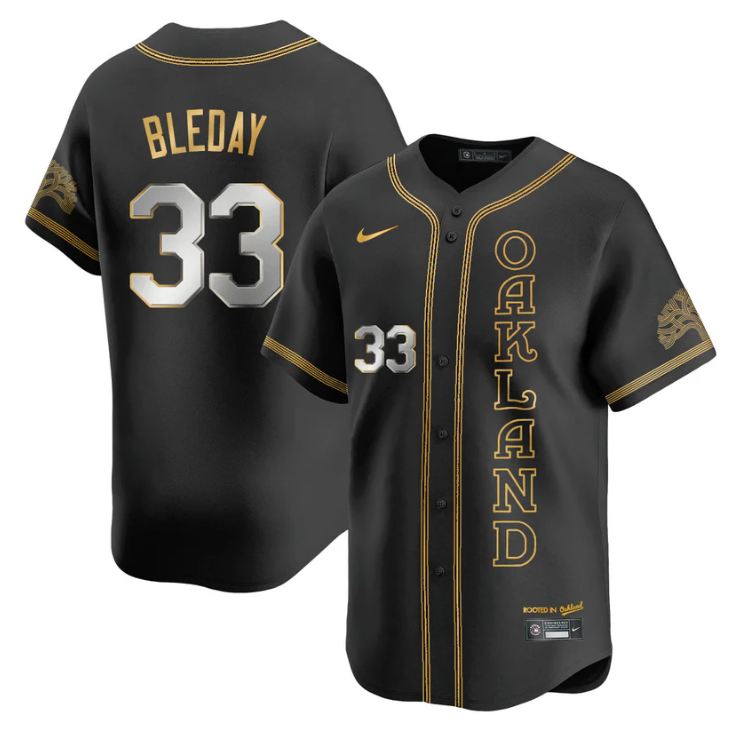JJ Bleday Jersey #33 Oakland Athletics City Connect Concept Stitched