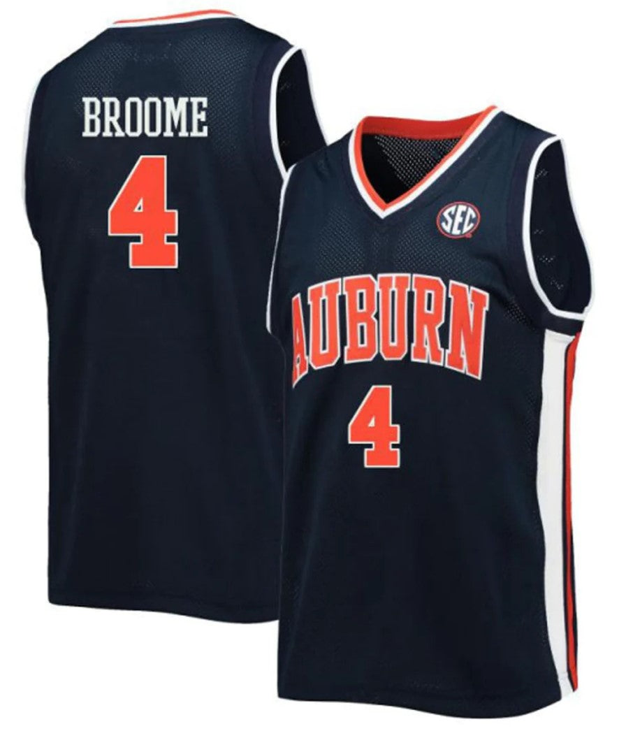Johni Broome Jersey Auburn Tigers College Basketball #4