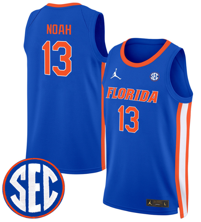 Joakim Noah Jersey #13 Florida Gators Swingman Basketball Stitched Royal