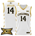 Jeff Hornacek Jersey #14 Iowa State 2024 Lightweight Basketball White Gold