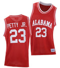 John Petty Jr Jersey Alabama Crimson Tide College Basketball Red Throwback #23