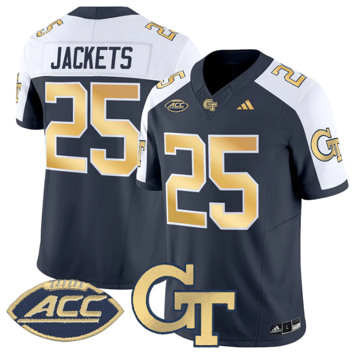 Jackets Jersey #25 Georgia Tech Yellow Jackets 2025 Limited Stitched