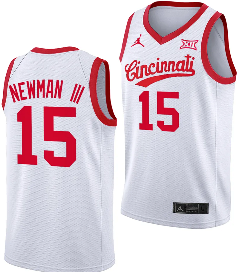 Josh Reed Jersey #10 Cincinnati Bearcats 70s Throwback Basketball White