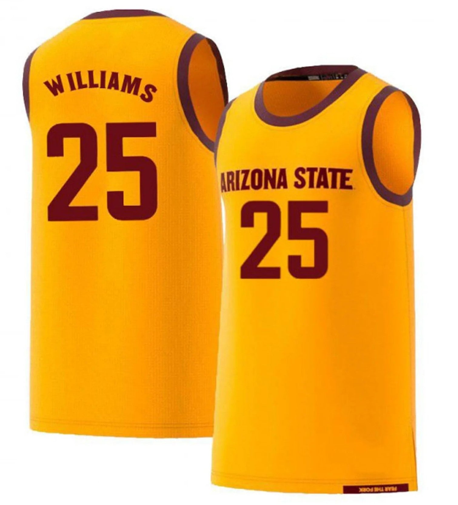 Jordan Williams Jersey Arizona State Sun Devils College Basketball #25