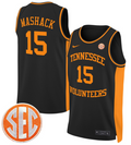 Jahmai Mashack Jersey #15 Tennessee Vols 2024 Swingman Basketball Black