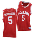 Jaden Shackelford Jersey Alabama Crimson Tide College Basketball Red Throwback #5