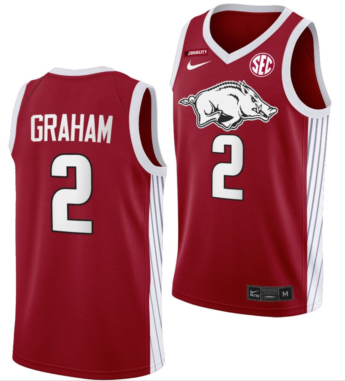 Jalen Graham Jersey Arkansas Razorbacks College Basketball #2