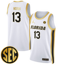 Joakim Noah Jersey #13 Florida Gators Swingman Basketball Stitched White Gold