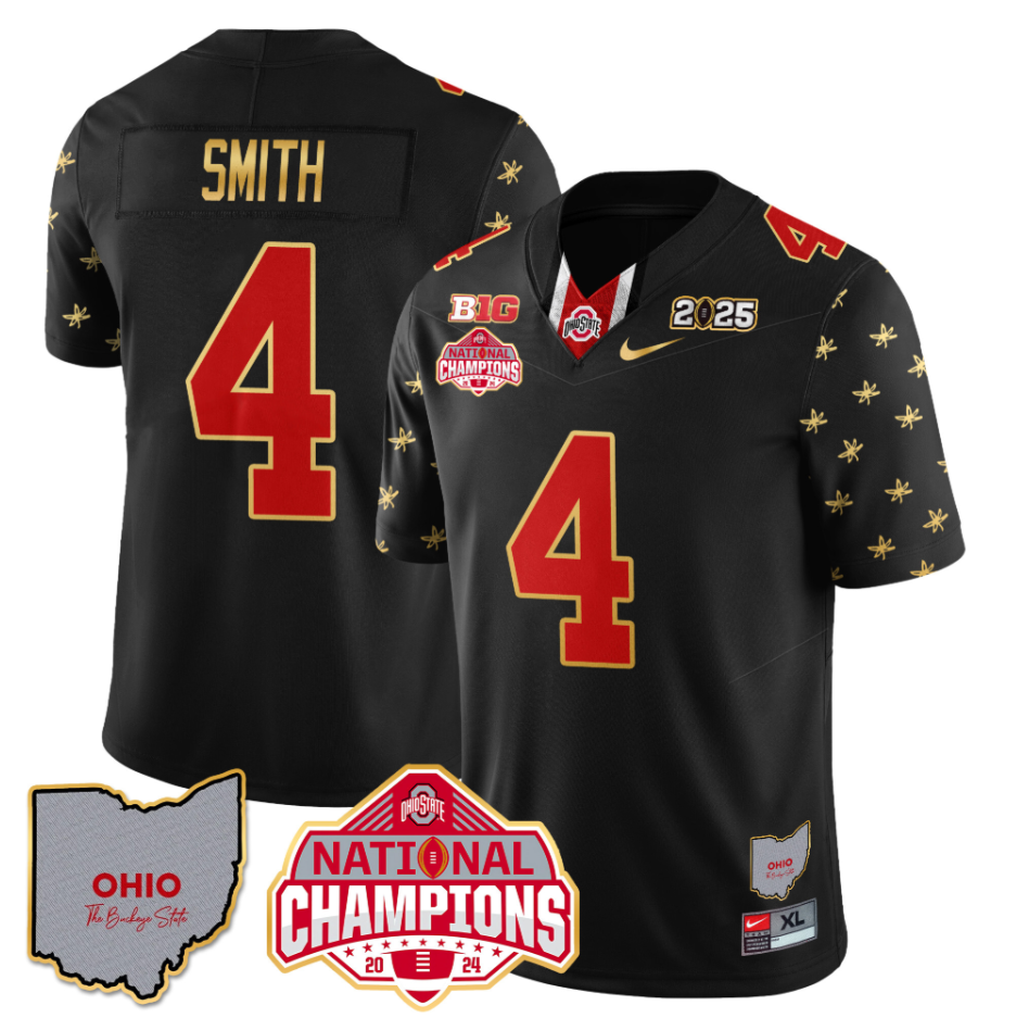 Jeremiah Smith Jersey #4 Ohio State National Champions 2025 Patch