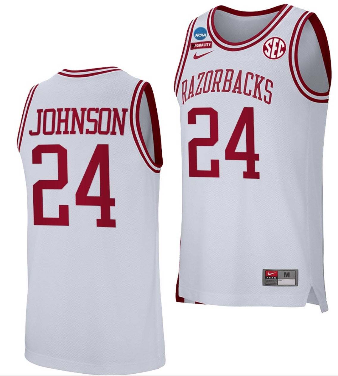 Joe Johnson Jersey Arkansas Razorbacks College Basketball 100 Season #24