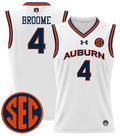Johni Broome Jersey #4 Auburn Tigers 2024 Lightweight Basketball White