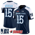 JaCobian Morgan Jersey #15 Jackson State Tigers 2025 Vapor V2 Stitched