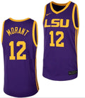 Ja Morant  Jersey LSU Tigers College Basketball Purple #12