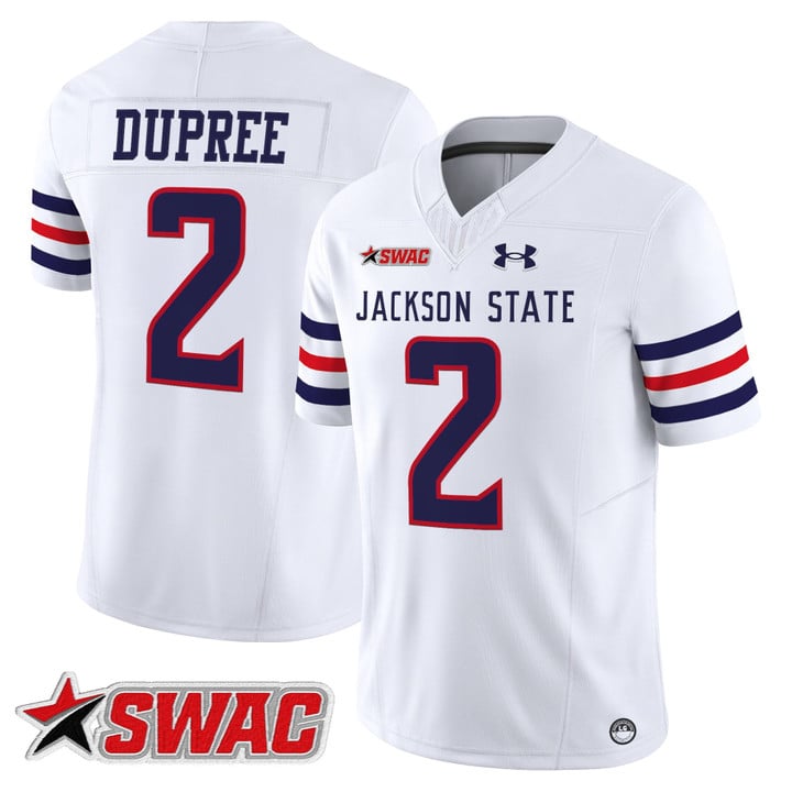 Ja'Naylon Dupree Jersey #2 Jackson State Tigers 2025 Limited Stitched