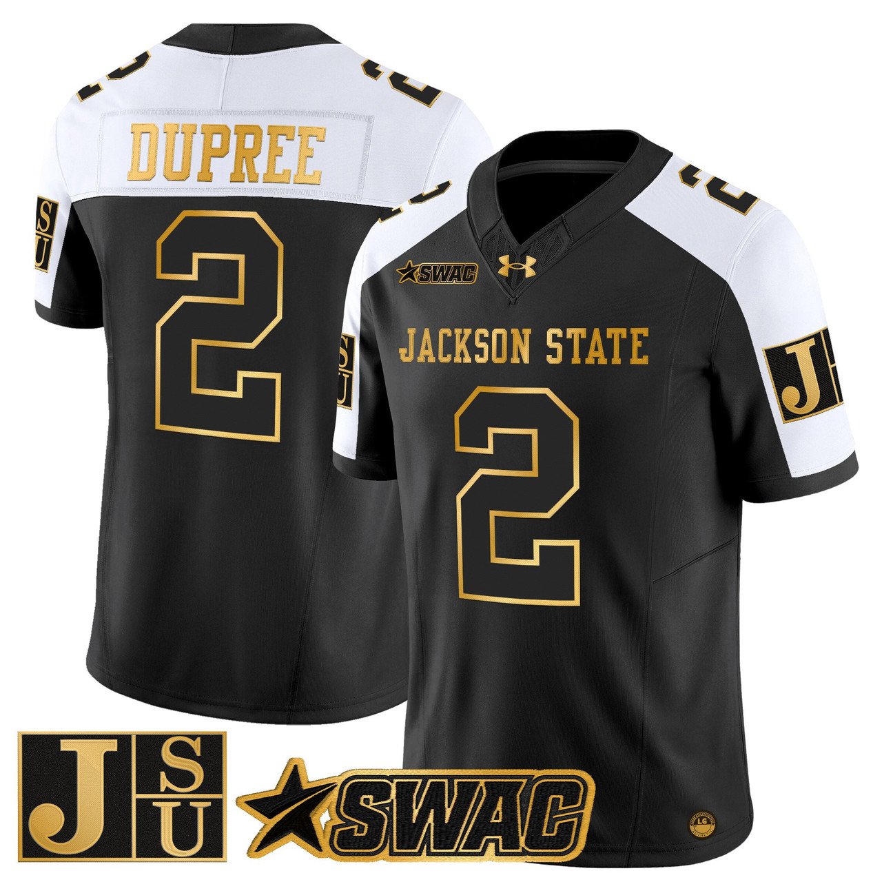 Ja'Naylon Dupree Jersey #2 Jackson State Tigers 2025 Vapor Stitched