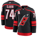 Jaccob Slavin Jersey #74 Carolina Hurricanes Premium All Stitched Black