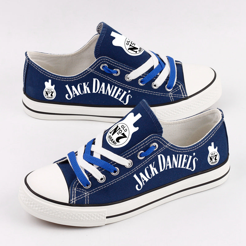Jack Daniels Low Top Canvas Sport Sneakers Shoes For Men Women Fans