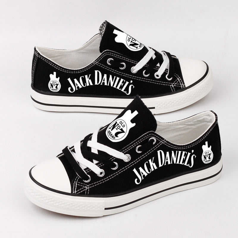 Jack Daniels Low Top Canvas Sport Sneakers Shoes For Men Women Fans