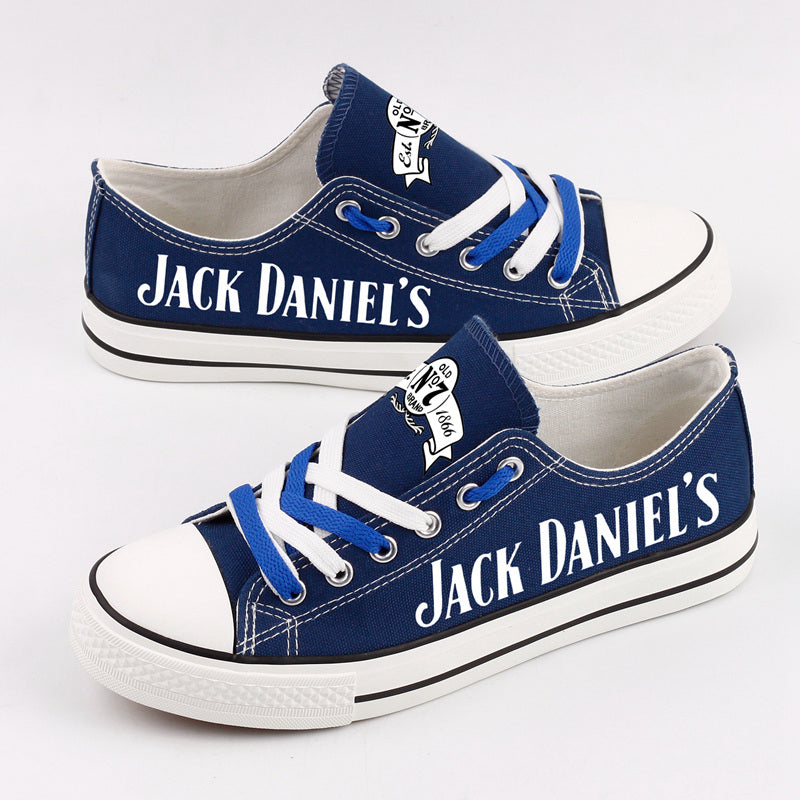 Jack Daniels Low Top Canvas Sport Sneakers Shoes For Men Women Fans