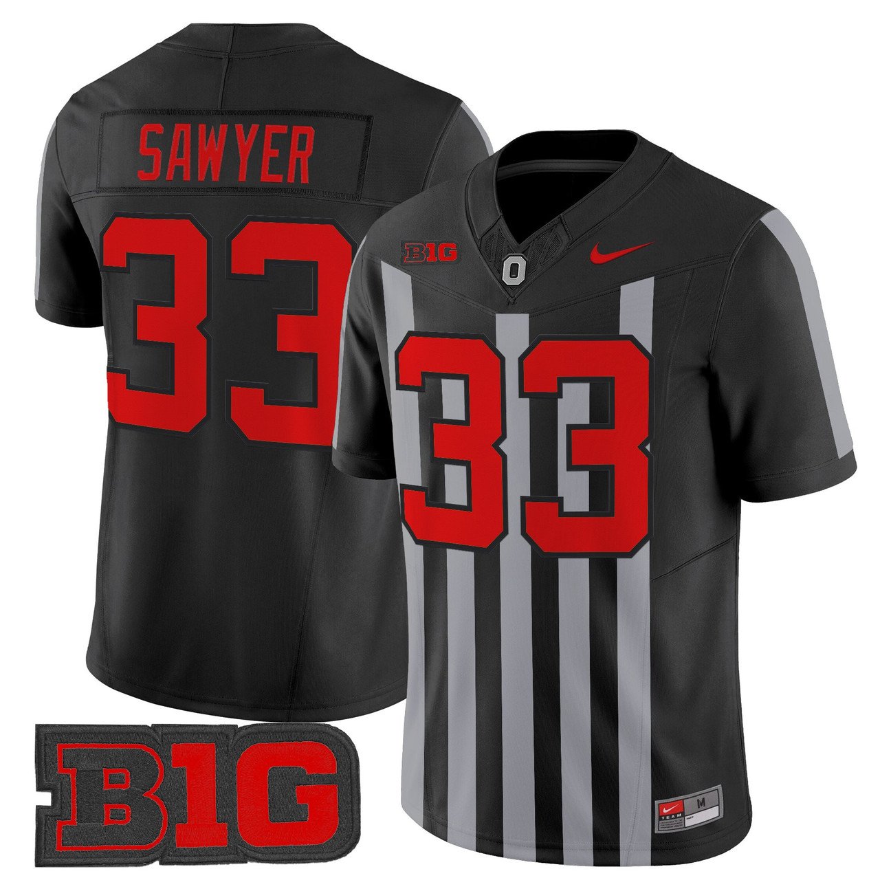 Jack Sawyer Jersey #33 Ohio State Buckeyes Throwback Limited Stitched