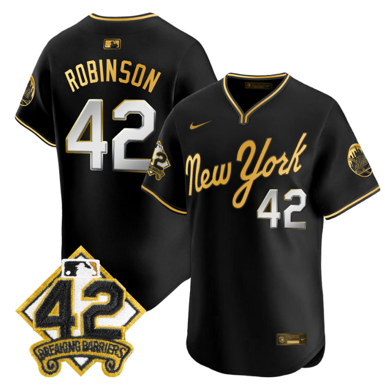 Jackie Robinson Jersey #42 New York Mets 2025 Road Alternate Stitched