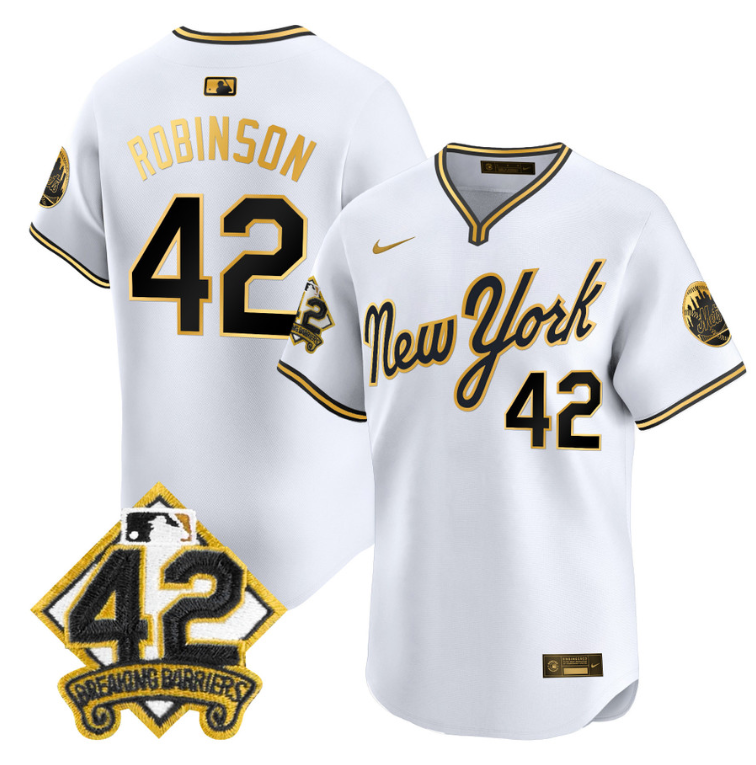 Jackie Robinson Jersey #42 New York Mets 2025 Road Alternate Stitched