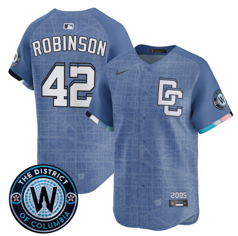 Jackie Robinson Jersey #42 Washington Nationals 2025 City Connect Premier Limited Stitched