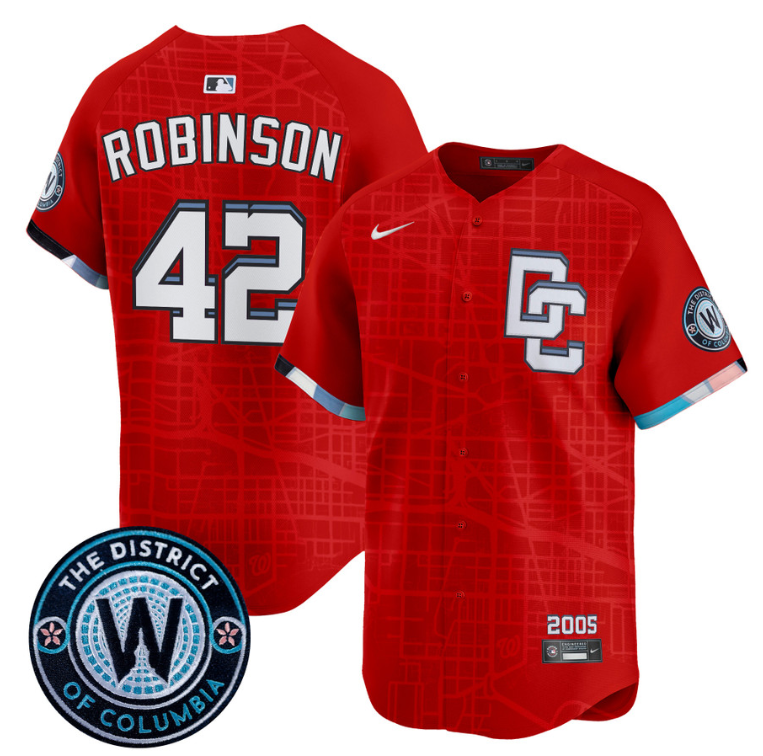 Jackie Robinson Jersey #42 Washington Nationals 2025 City Connect Premier Limited Stitched