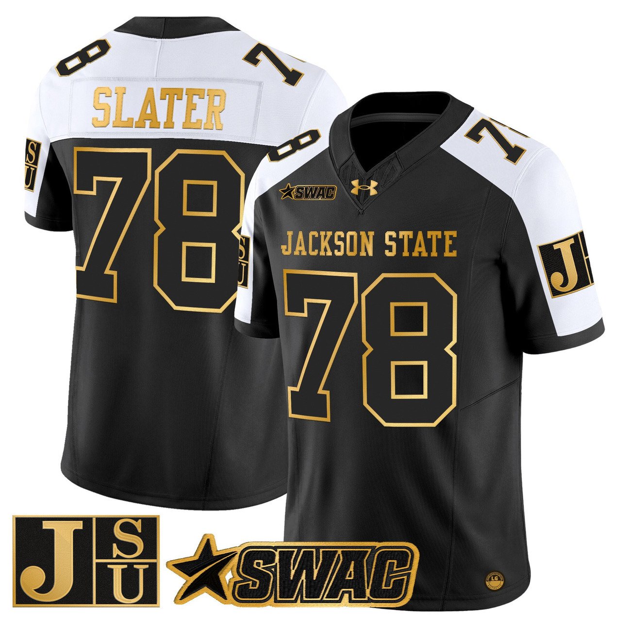 Jackie Slater Jersey #78 Jackson State Tigers 2025 Vapor Stitched