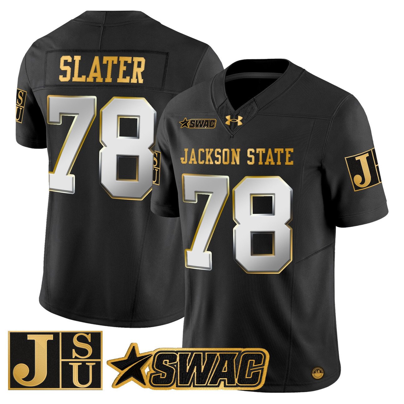 Jackie Slater Jersey #78 Jackson State Tigers 2025 Vapor Stitched