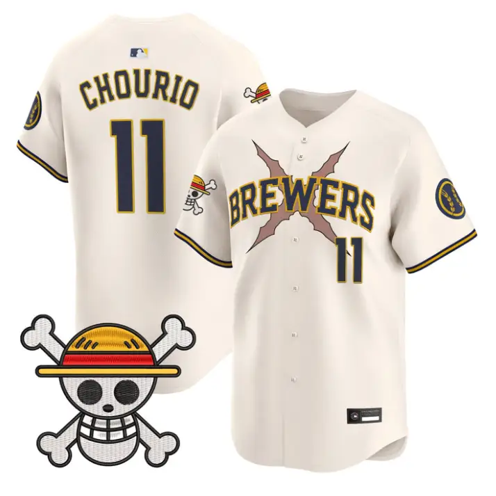 Jackson Chourio Jersey #11 Milwaukee Brewers One Piece Premier Stitched