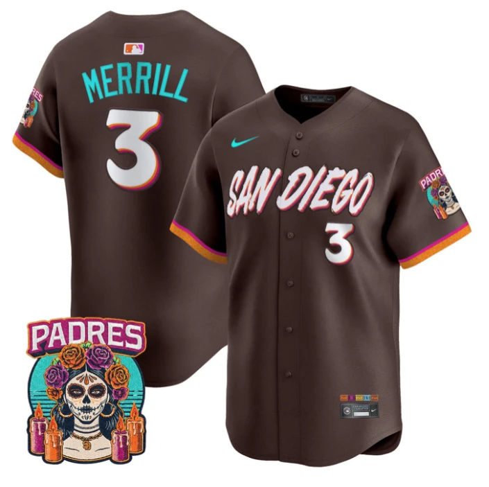 Jackson Merrill Jersey #3 San Diego 2026 City Connect Vapor Stitched
