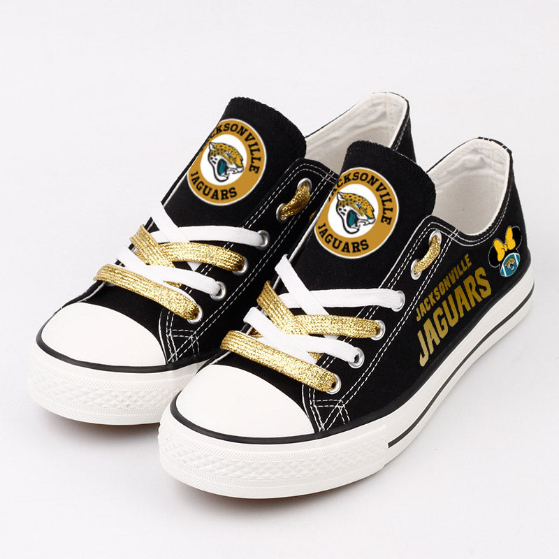 Jacksonville Jaguars Low Top Canvas Sport Sneakers Shoes For Men Women Fans