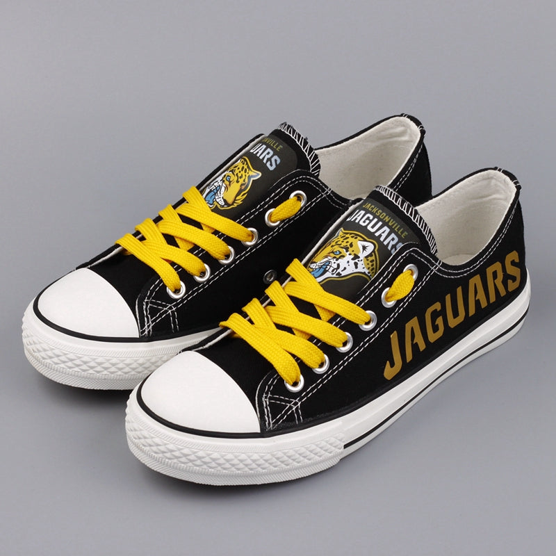 Jacksonville Jaguars Low Top Canvas Sport Sneakers Shoes For Men Women Fans