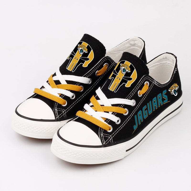 Jacksonville Jaguars Low Top Canvas Sport Sneakers Shoes For Men Women Fans