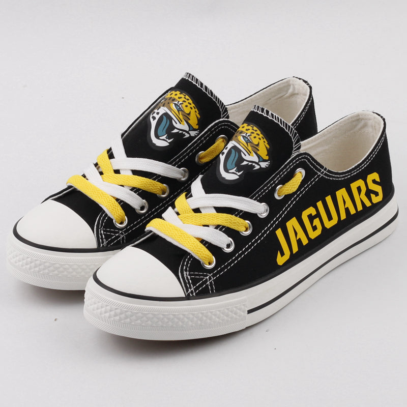 Jacksonville Jaguars Low Top Canvas Sport Sneakers Shoes For Men Women Fans