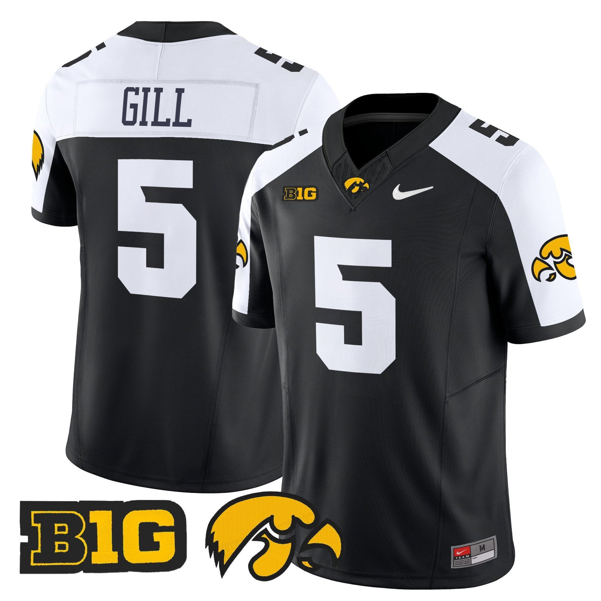 Jacob Gill Jersey #5 Iowa Hawkeyes 2025 Limited Stitched