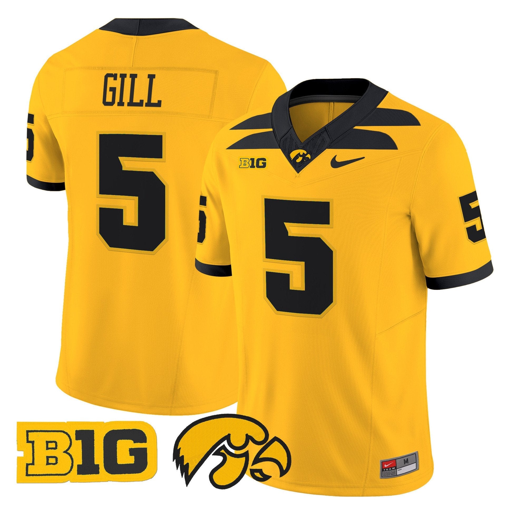 Jacob Gill Jersey #5 Iowa Hawkeyes 2025 Limited Stitched