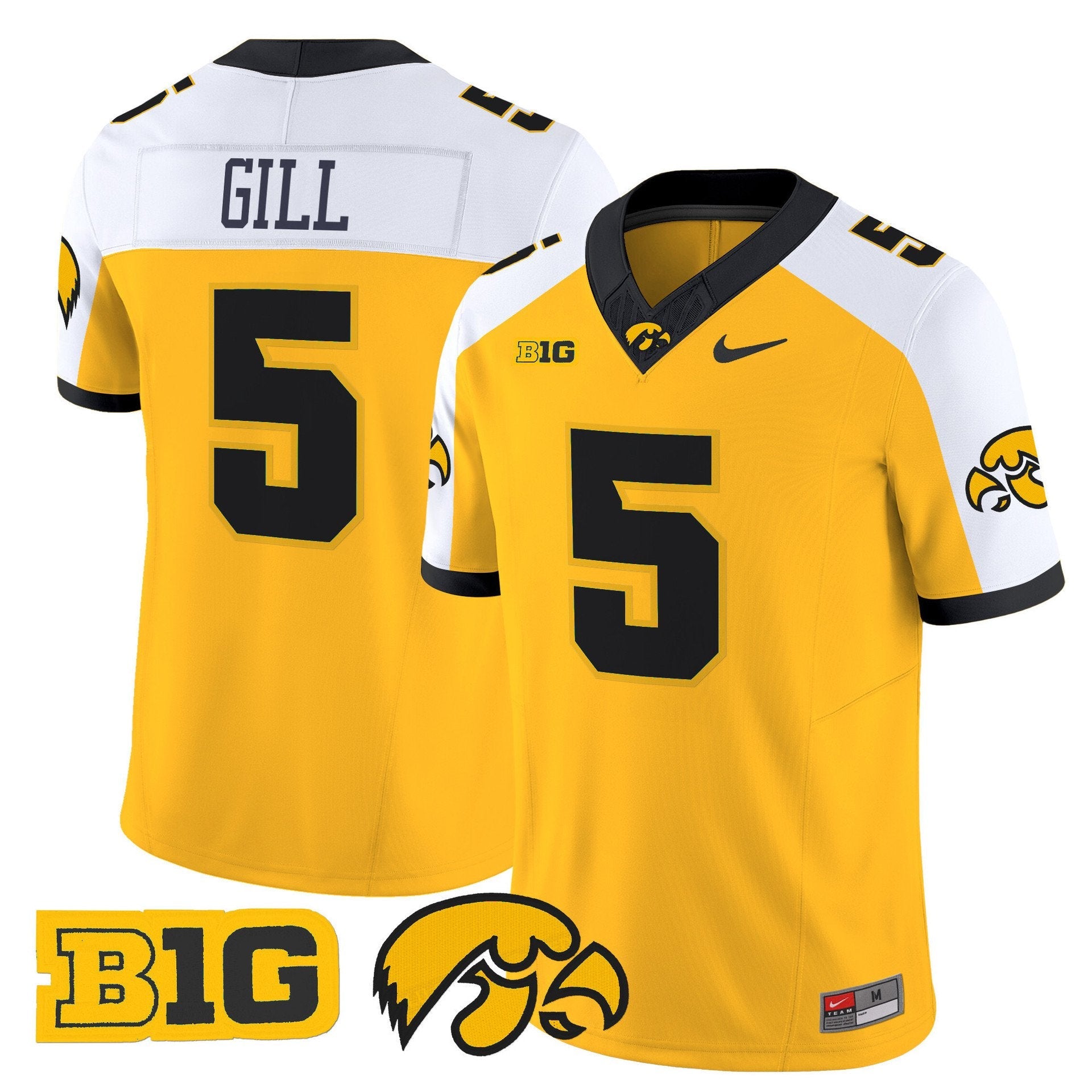 Jacob Gill Jersey #5 Iowa Hawkeyes 2025 Limited Stitched