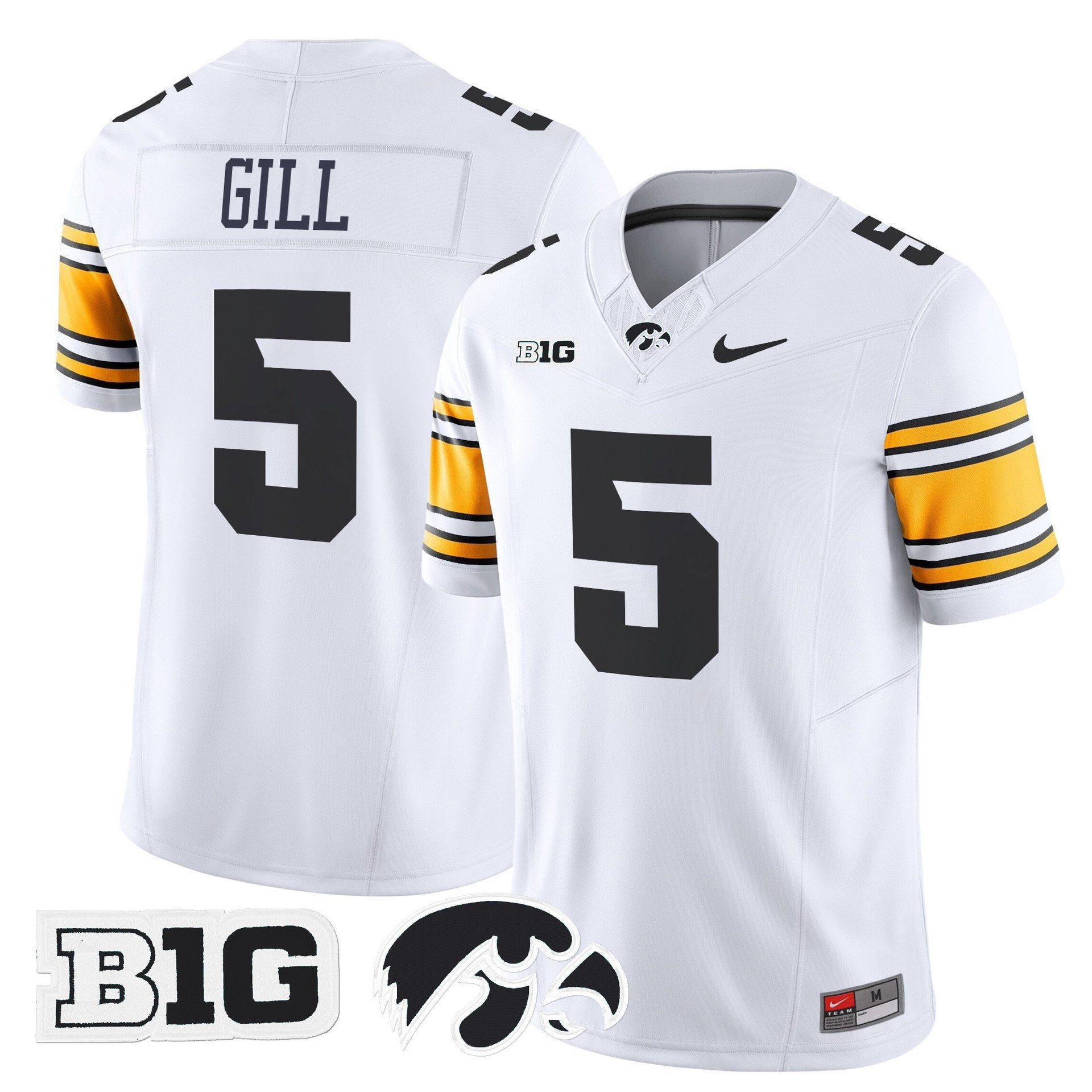 Jacob Gill Jersey #5 Iowa Hawkeyes 2025 Limited Stitched