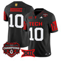 Jacob Rodriguez Jersey #10 Texas Tech 2025 Big 12 Champions Stitched