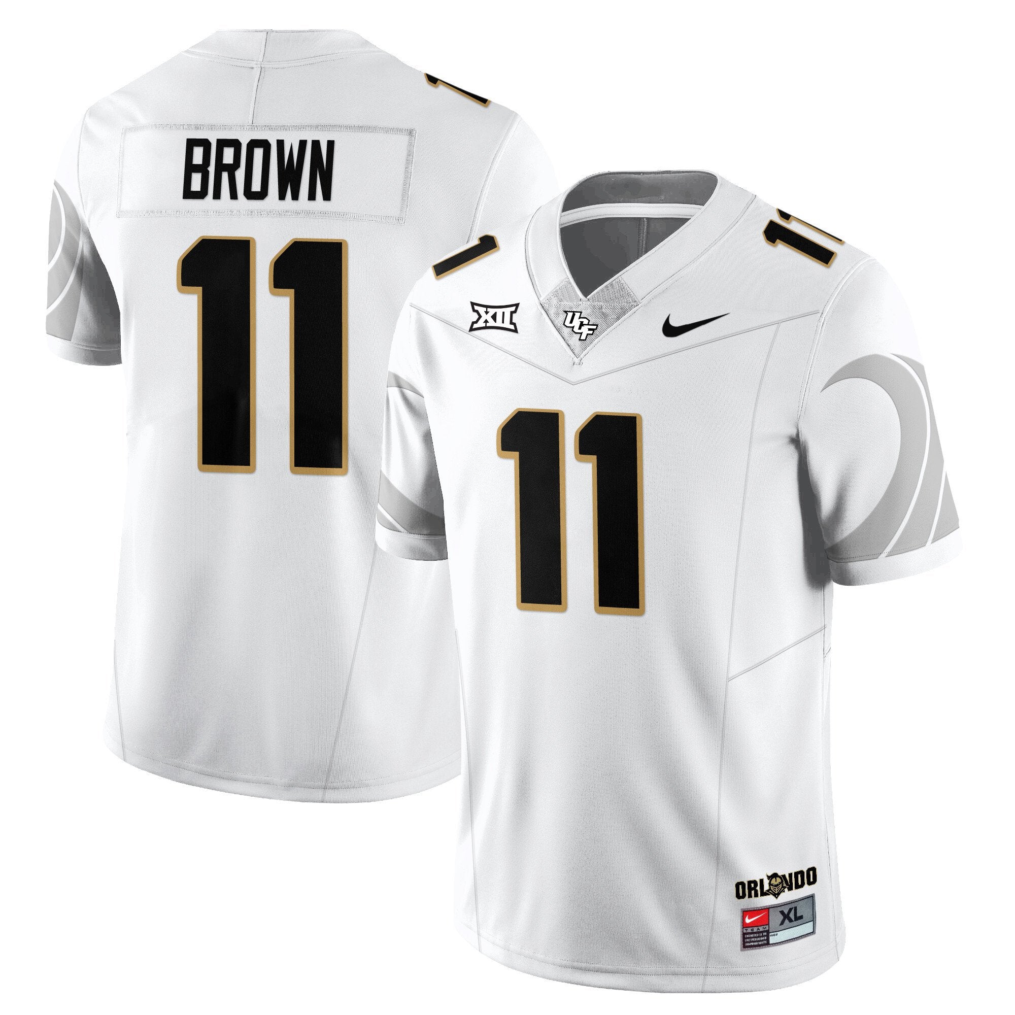 Jacurri Brown Jersey #11 UCF Football 2025 Core Uniforms Stitched