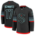 Jaden Schwartz Jersey #17 Seattle Kraken 2025 - 26 Premium Non-Glow All Stitched