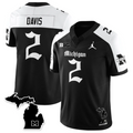 Jadyn Davis Jersey #2 Michigan Wolverines Gothic Vapor Limited Stitched