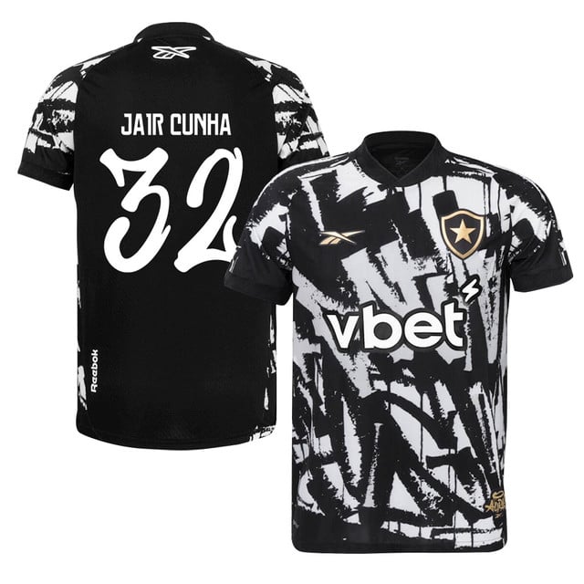 Jair Cunha #32 Botafogo 2025-26 Fourth Jersey – Black