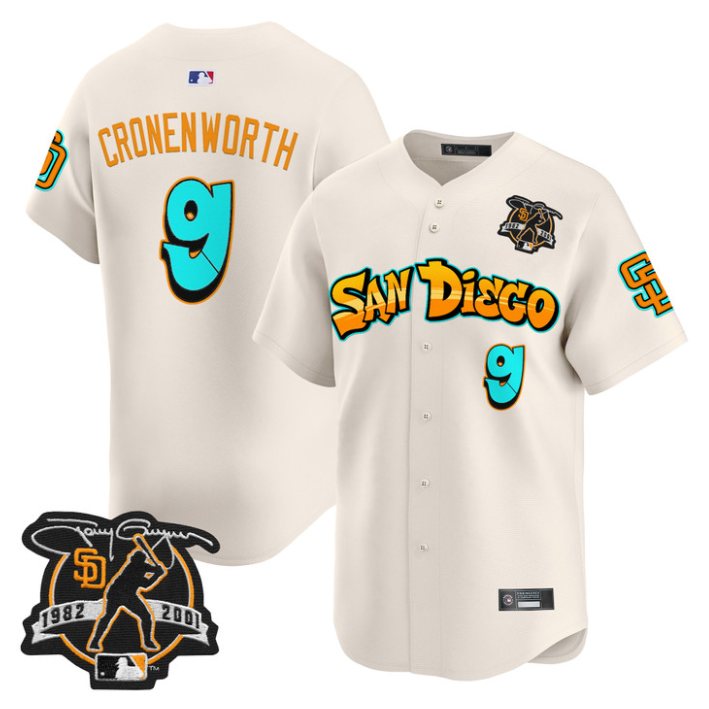 Jake Cronenworth Jersey #9 San Diego Padres Graffiti Barrio Edition
